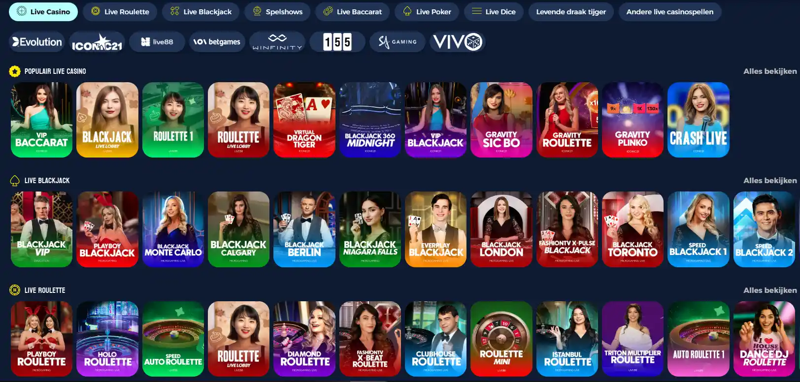 vivaspin casino live